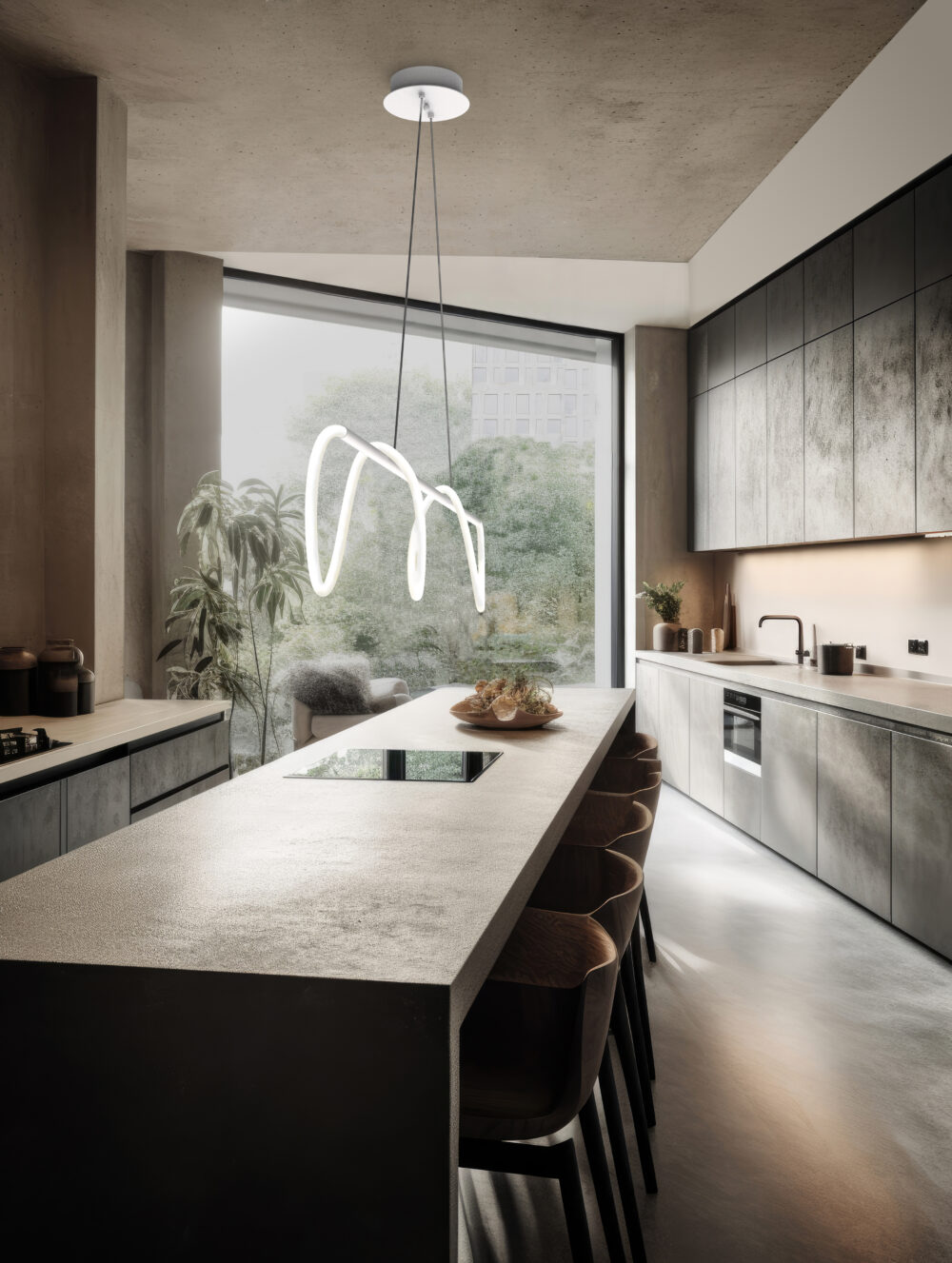 Kitchen interior architecture minimalist style