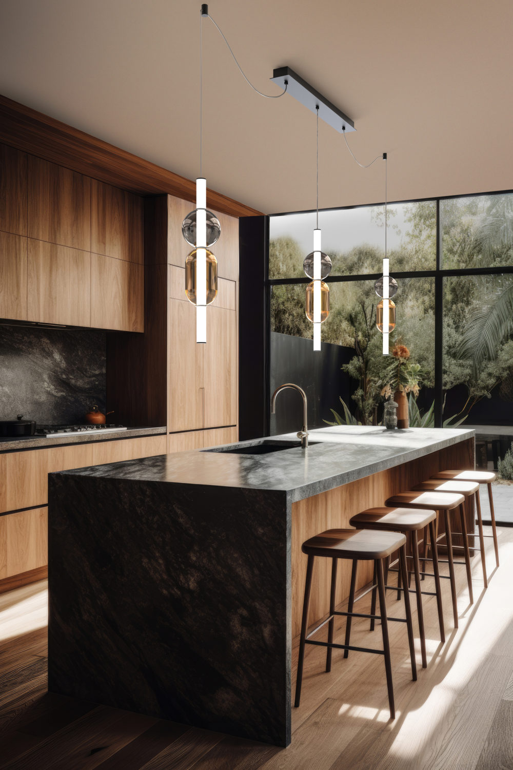 Kitchen interior architecture minimalist style