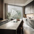 Kitchen interior architecture minimalist style