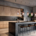 Kitchen interior architecture minimalist style